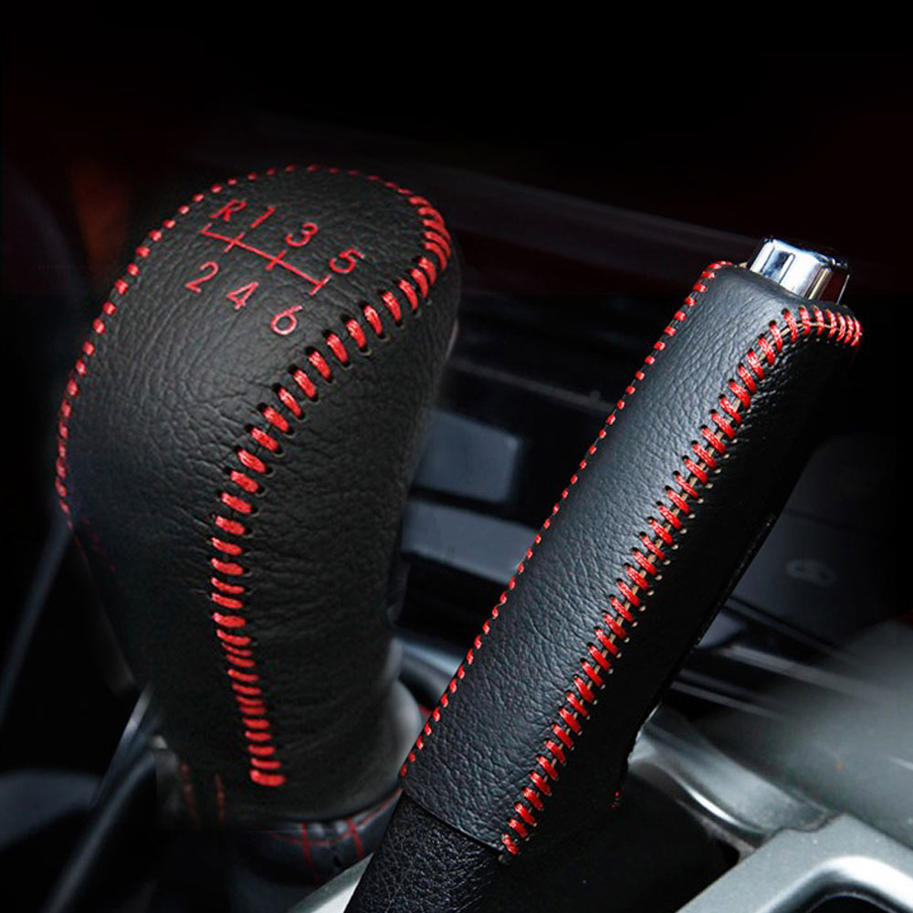 Accessoires Voor Hyundai Creta ix25 Lederen Versnelling Hoofd Pookknop Cover Kragen Handrem Cover Case