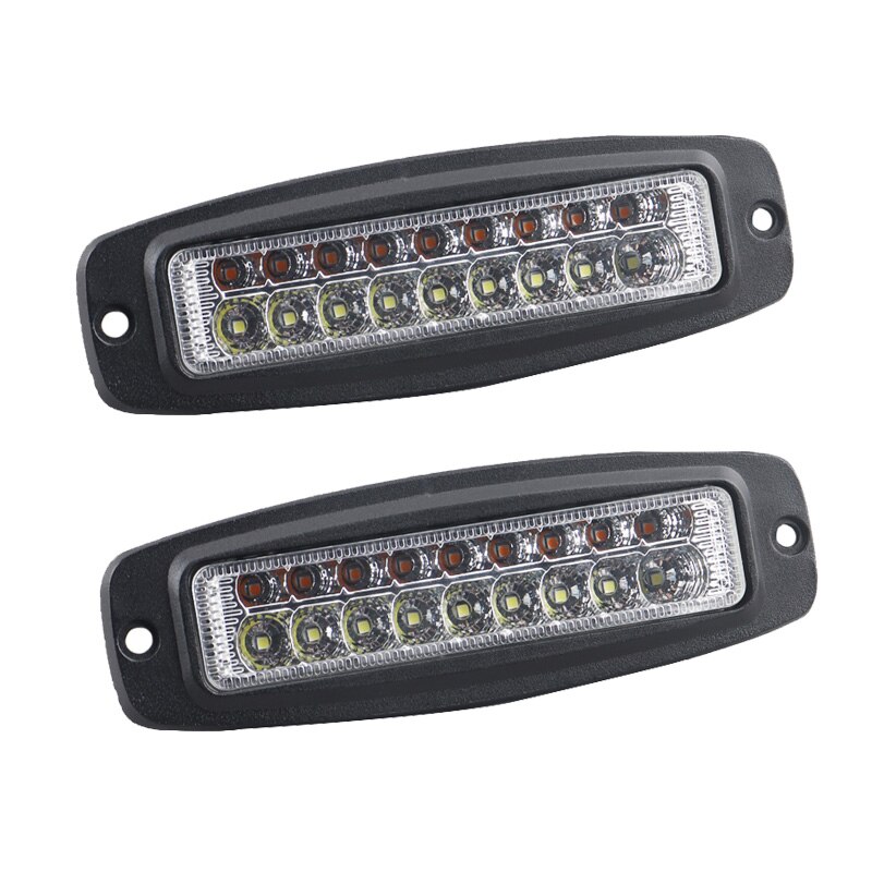 Bil led-ljus körbelysning arbetsbelysning bar led infällda pods glödlampa lampa för universal auto buss lastbil terräng 24v 12v: Beige