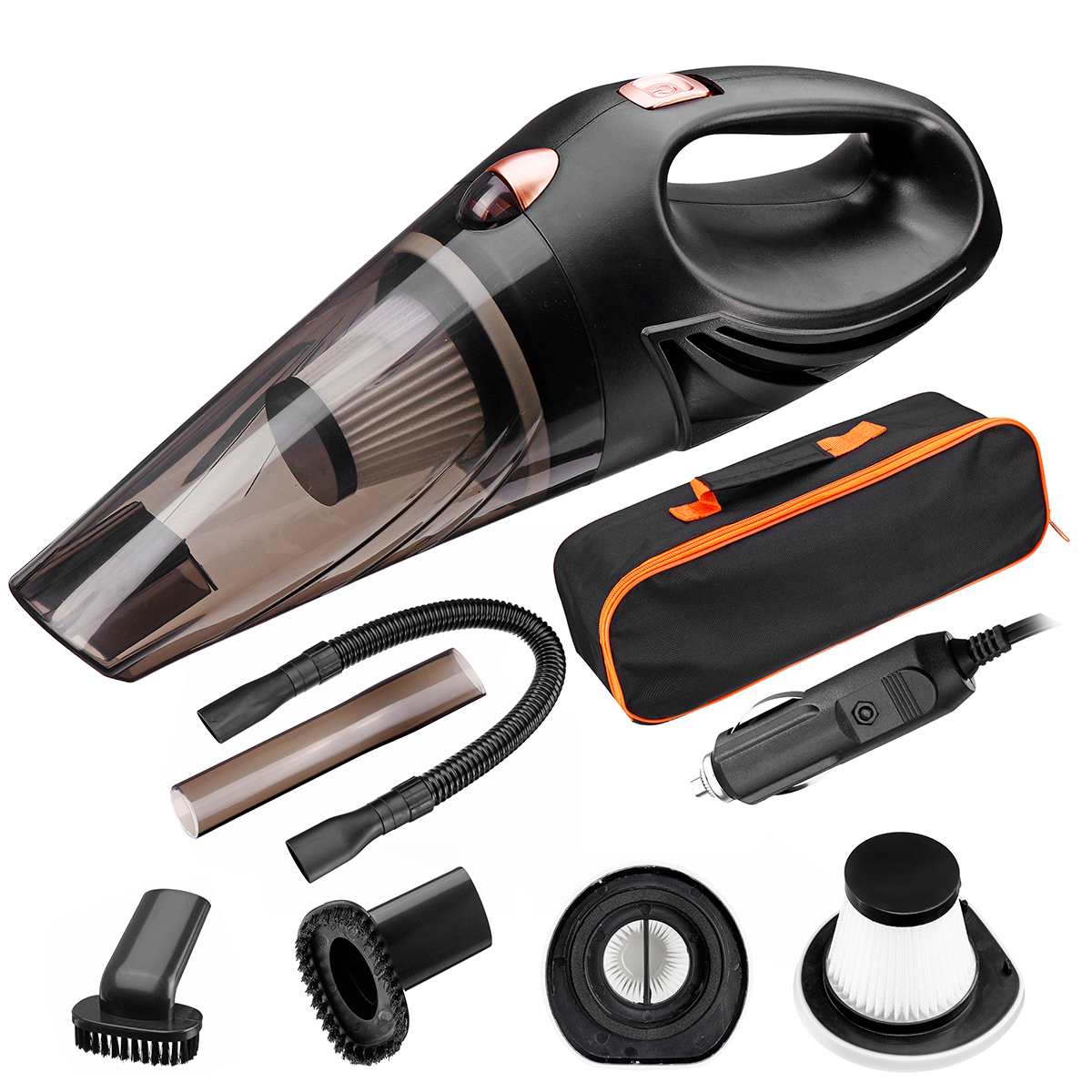 12V Car Vacuum Cleaner Automobile Auto Handheld Vacuum Cleaner Dry / Wet Portable Duster Indoor Home Car interior Powerful