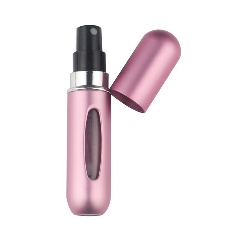 5ml Portable Mini Aluminum Refillable Perfume Bottle With Spray Empty Cosmetic Containers With Atomizer For Traveler