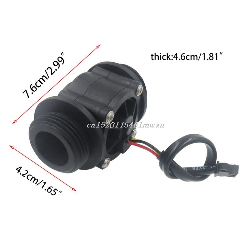 G1&quot; Water Flow Hall Effect Sensor Switch Flow Meter Flowmeter Counter 1-60L/min