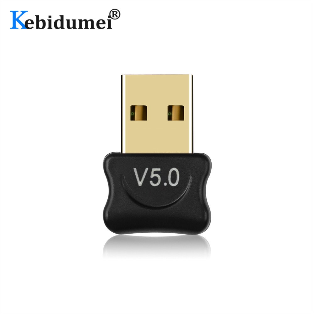 Kebidumei Wireless USB Bluetooth Music Sound Receiver Adapter 5.0 Bluetooth Dongle Bluetooth Transmitter For Computer PC Laptop