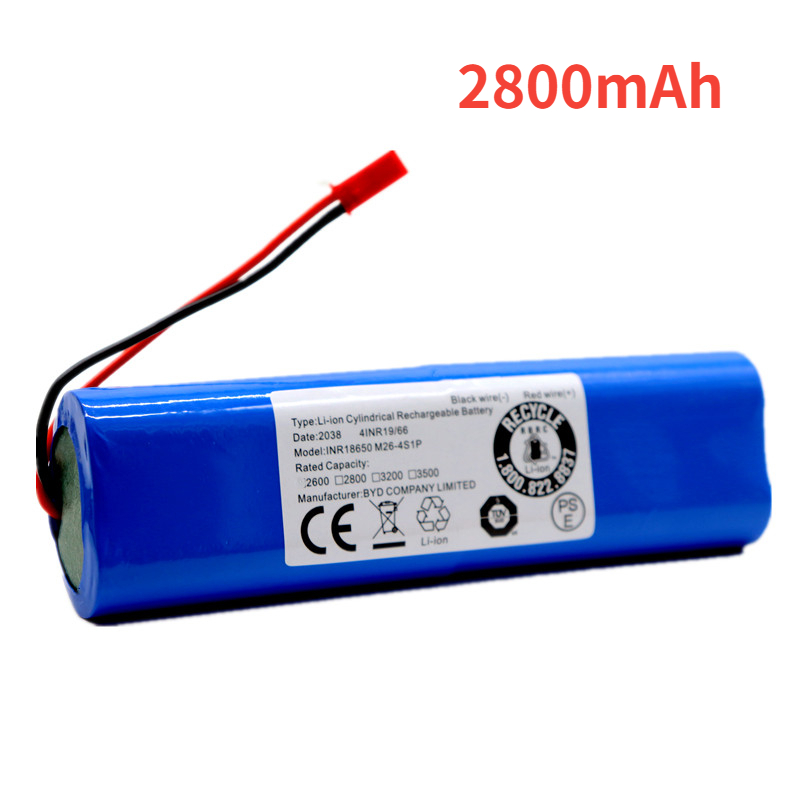 Original Li-Löwe-Akku für ILIFE V3s Profi, V5s Profi, V8s, V8 Plus, V80, V80 Max, V80 Profi, V3s Max 18650 2600 mAh 14,4 V PX-B010: Schwarz
