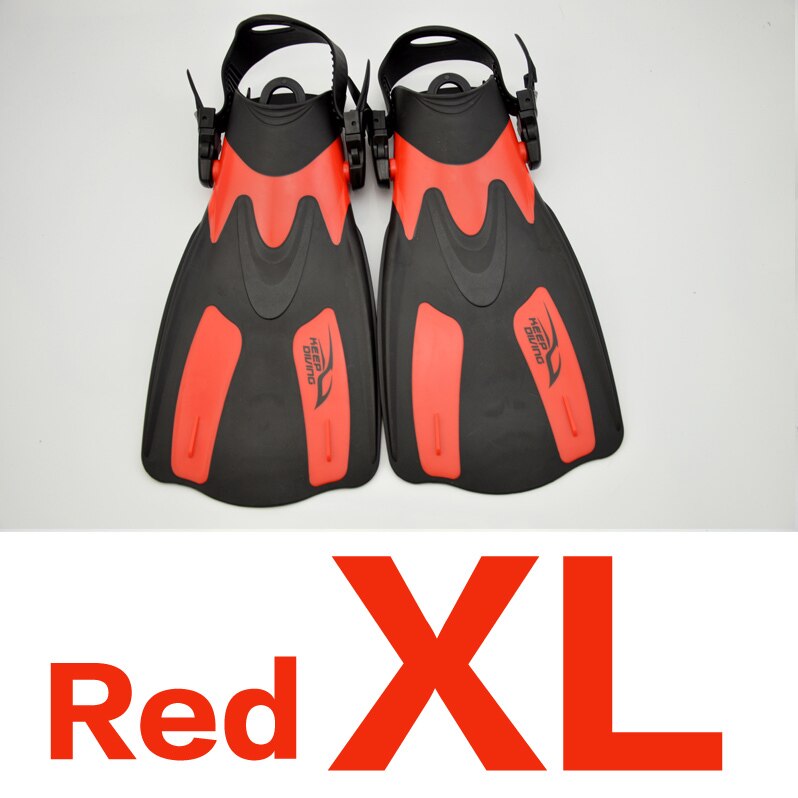 KEEP DIVING Adult Snorkeling Diving Swimming Fins Trek Diver Swimming Foot Flipper Diving Fins Snorkeling Flippers: Red XL