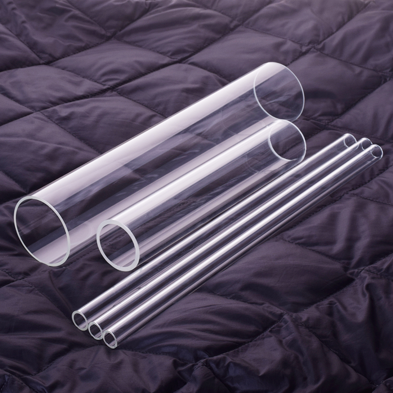 5 stk højt borosilikatglasrør, od . 40mm/45mm, tykkelse 2.5mm, længde 50mm/70mm/100mm, højtemperaturbestandigt glasrør