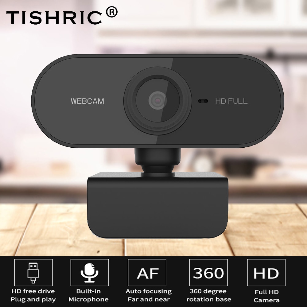 TISHRIC Webcam Full HD 2.0 p cam ra autofocus av Grandado