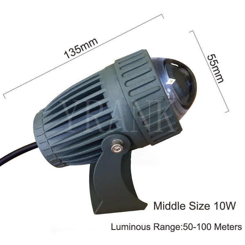 3W 10W A Beam Of Light CREE LED Spotlight Lamp Light Remote Ultra Narrow Wall Washer Lights Outdoor IP65 Waterproof