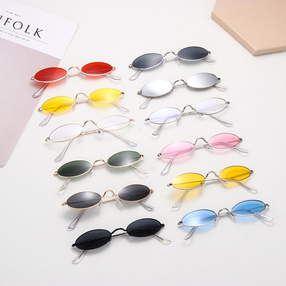 Rétro petites lunettes de soleil ovales Vintage nuances lunettes de soleil pour hommes femmes lunettes de lunettes rétro