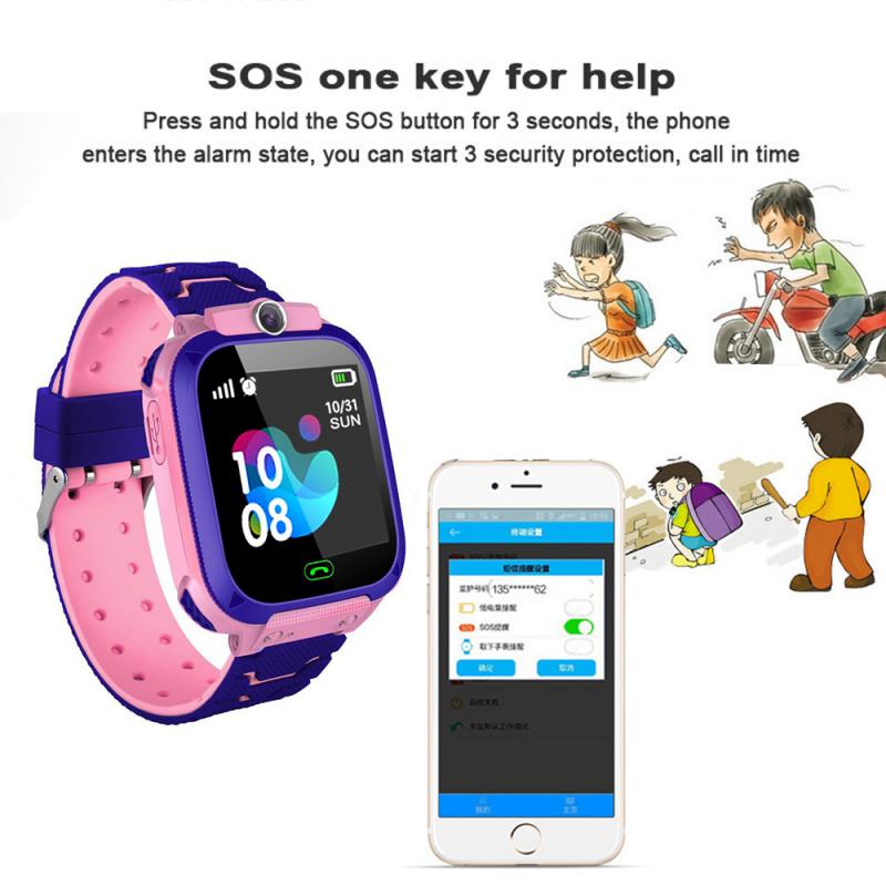 Q12 Anti Lost Smart Watch LBS Kid Smart Watches Baby Watch 1.44 Inch No Waterproof Voice Chat LBS Finder Locator Tracker