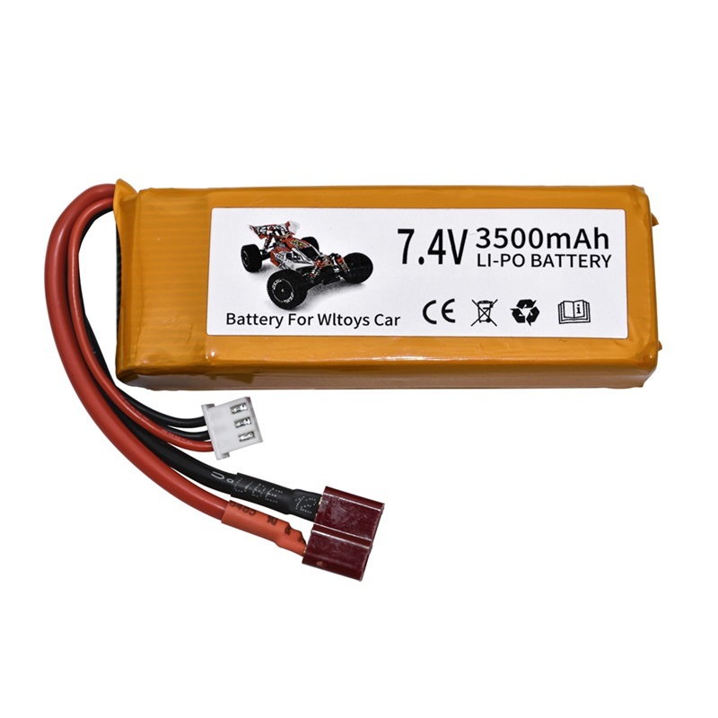 Ensembles de chargeur de batterie Lipo 7,4 V 3500 mAh pour Wltoys 144001 124016 124017 144002 Batterie de voiture 2s 7.4v pour voiture Wltoys 12428 12423 RC
