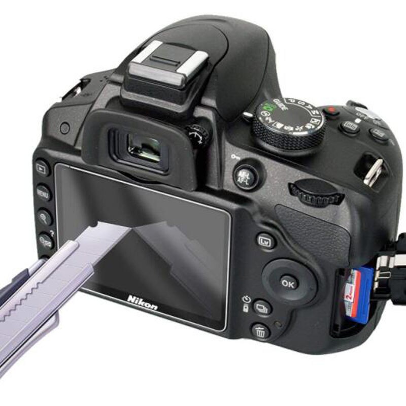 Protector de vidrio templado de guardia para Nikon D5100 D5200 DSLR Cámara pantalla LCD Protector de pantalla protección de película