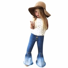 SAGACE lässig Fackeln Kleinkind Mädchen Jeans Schlauch Baby Mädchen Patchwork Hosen verlieren Täglichen Kühlen Denim Jeans Für freundlicher