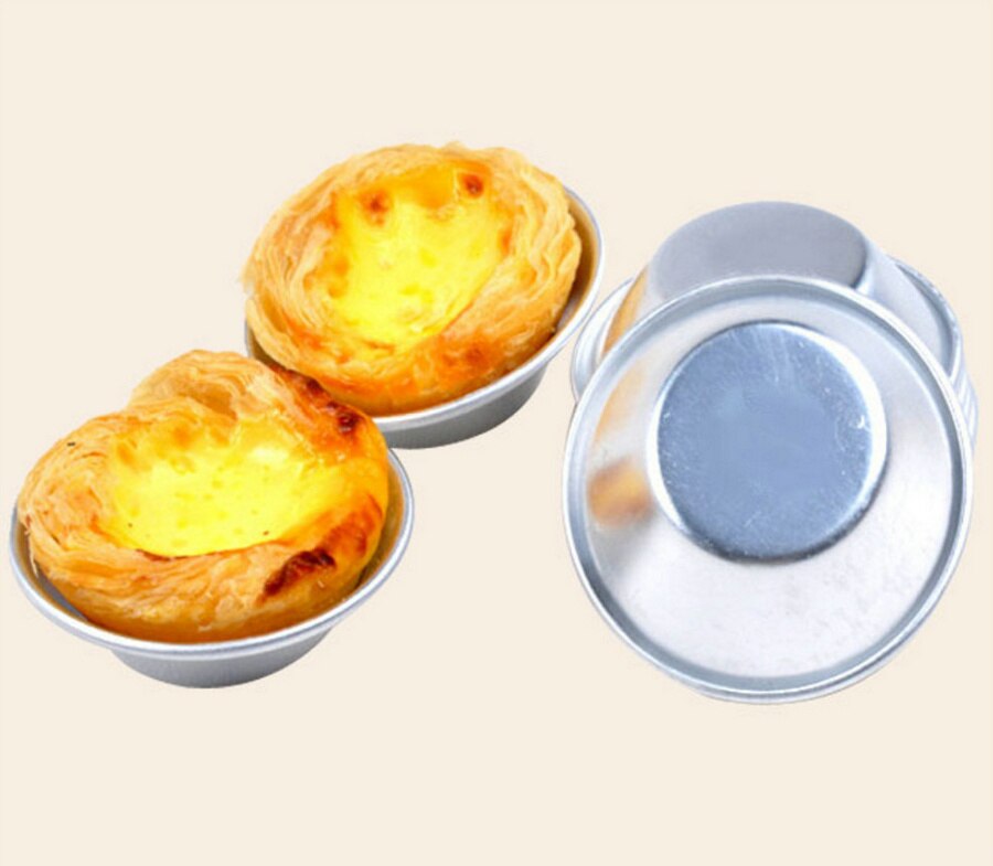 Puddingvormen aluminiumlegering eiertaartvorm cupcake fruitcake taartvorm kleine bakvorm 12 stuks veel