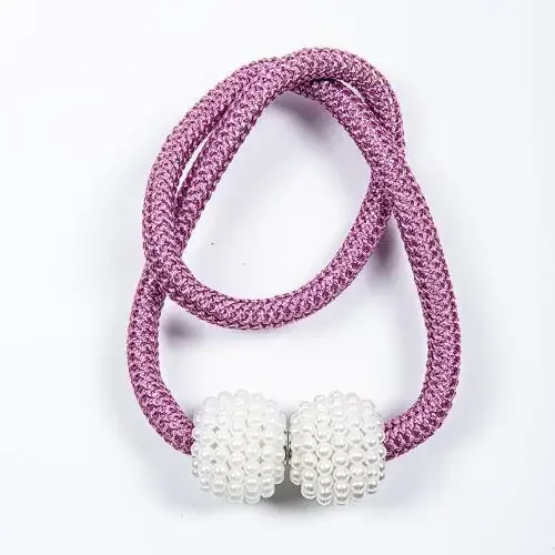 Parel magnetische gordijnclip gesp gordijnhouders haak hangende bal magnetische tiebacks huisgordijnaccessoires: Oranje / 55-90cm