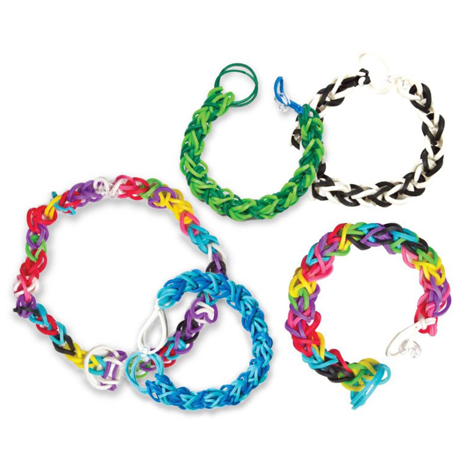 Kleurrijke Hand-Gebreide Set Premium Elastiekjes Voor Armband Maken Kit Diy Band Armband Mega Refill Geweven Armband Meisjes