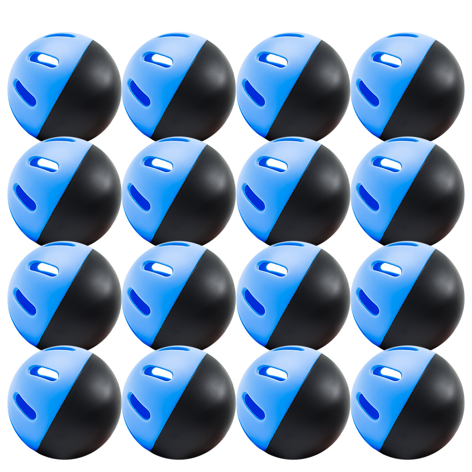 Pelotas de práctica de béisbol, 5 uds., 74MM, bolas auxiliares súper suaves para interiores y exteriores, bolas de Agujero hueco EVA, duplicates negros y azules