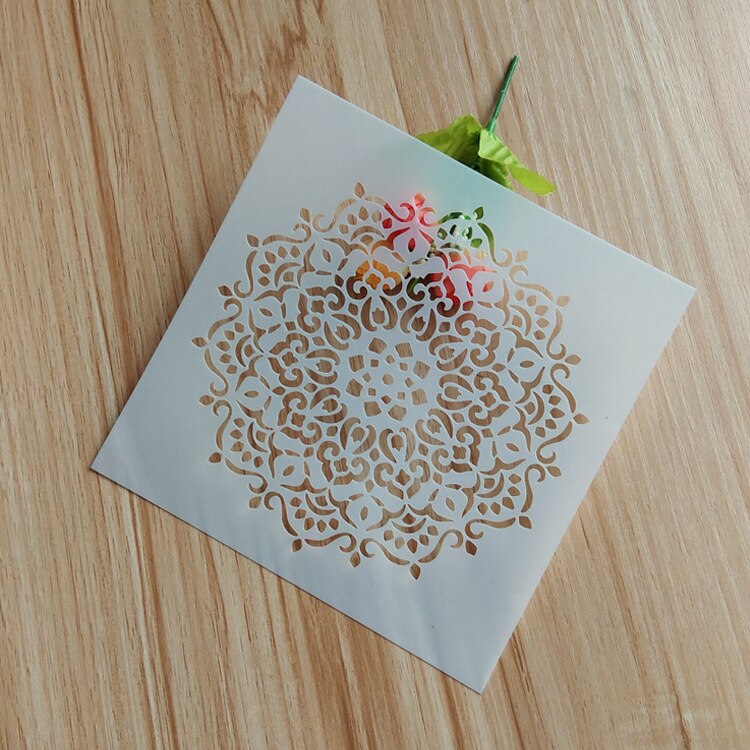 drawing Datura template DIY plastic wall painting spray painting template PET hollow painting template customization: 2