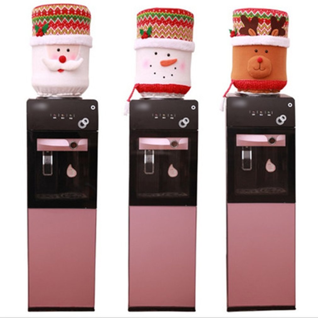 Decorazioni natalizie Dispenser per secchio d'acqua elastico decorazioni Creative per fontanelle coperchio antipolvere per secchio d'acqua carino