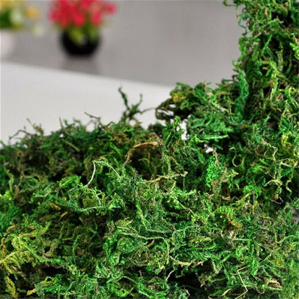40g Dried Artificial Moss Lining Decor Flower Hanging Baskets Gardening Crafts Home decorations Wedding decorations: Default Title