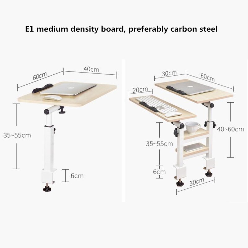 High carbon steel skeleton laptop desk home laptop stand bedside small side table children's study table coffee tables