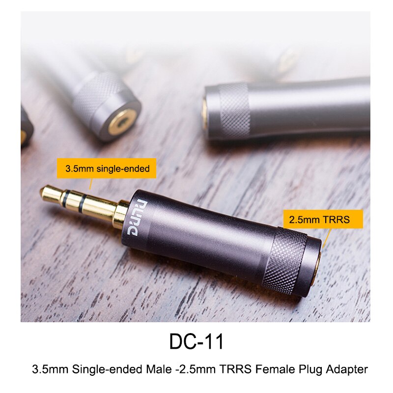 Dunu DC-12 DC-16 DC-11 4.4mm / 3.5mm / 6.35mm macho a 2.5mm / 3.5mm fêmea adaptador de áudio para leitor de música fone de ouvido amp dac: DC11 3.5mm to 2.5mm