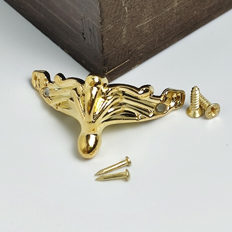 20Pcs Drie-Kleur Meubels Voet Decoratieve Diy Geschenkdoos Hout Case Been Hoek Protector Decoratieve Voeten Vier-legged Voet Suppor