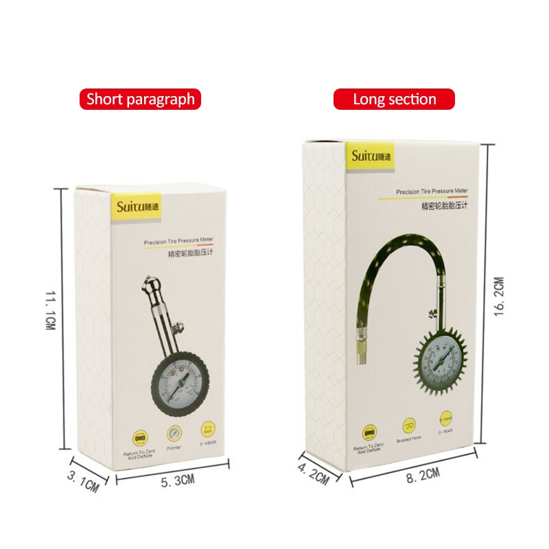 Digital bil lastbil køretøj luft dæktryk inflator gauge dial meter test bil dæk trykmåler meter