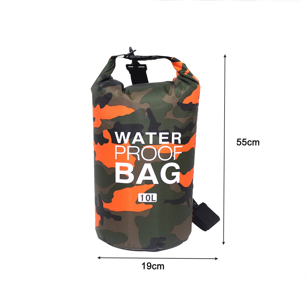 PVC Waterproof Dry Bag Camouflage Outdoor Diving Sailing Canoes Unisex Backpack Water Rafting River Trekking Storage Backpack