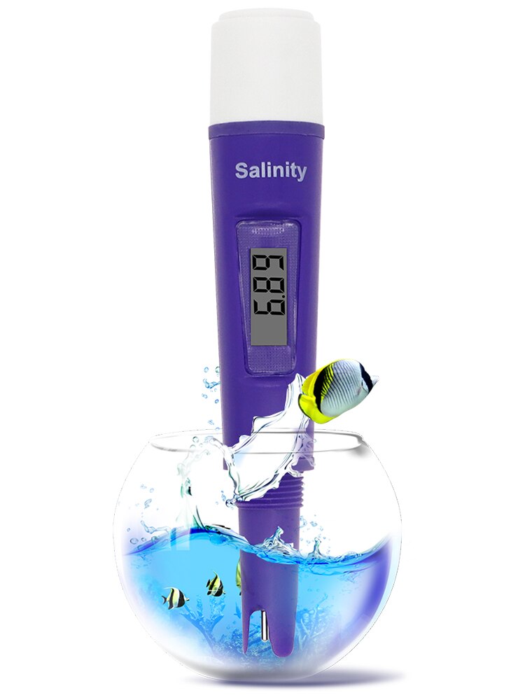 Digital Salinity Tester Salinity Meter With ATC Salinometer Aquarium Salty Testers Sea SaltWater Instrument for Pool Soup 40%Off