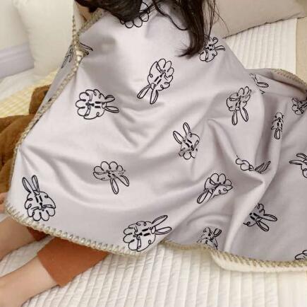 Barn filt baby swaddle filt sammet småbarn leopard utskrift sov sjal barnvagn filtar bomull 100*68cm bxx 008: 100 x 68cm- bxx 008e