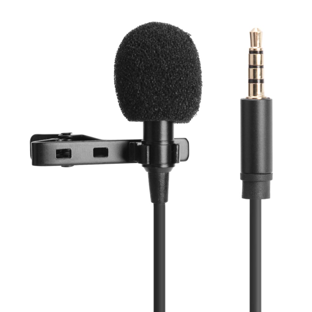 Mini Professionals Jack Clip-on Tie Collar Microphone 3.5mm Jack Plug Mic Stereo Mini Wired External Microphone for PC Phones: F