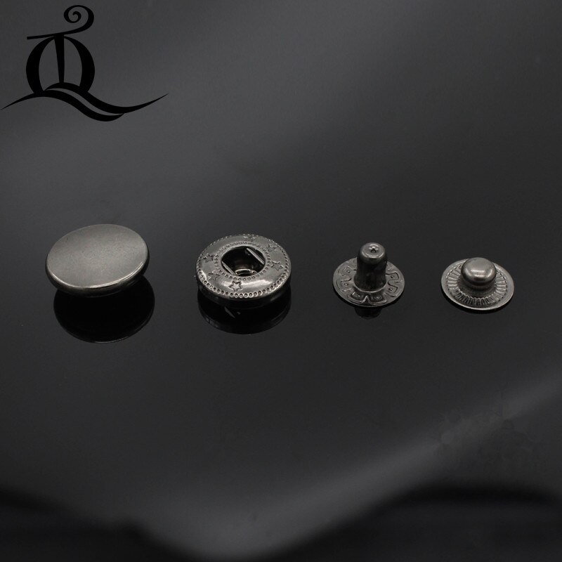 50pcs/lot 831 15mm Pack Metal Press Studs Sewing Button Snap Fasteners Sewing Leather Craft Clothes Bags,snap-fastener: 2