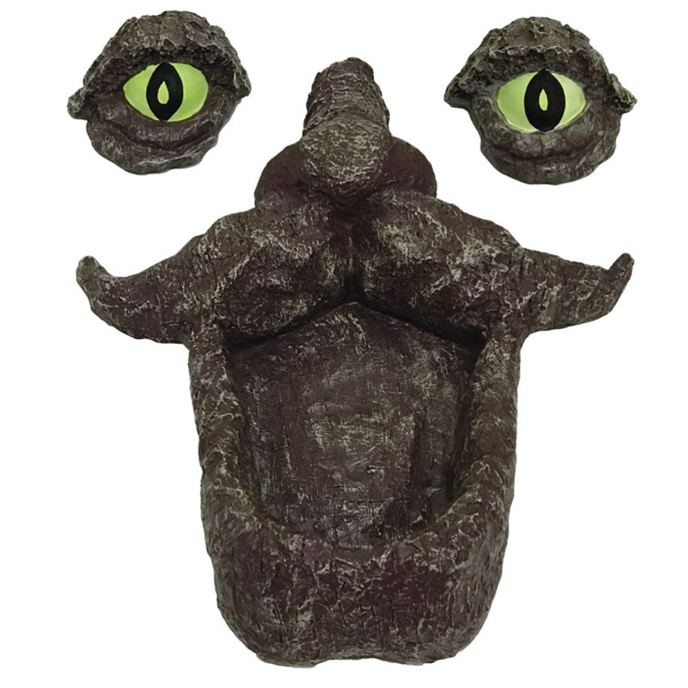 1 Set Pet Bird Feeder Outdoor Fun Old Man Tree Face Sculpture Decorative Bird Feeder Garden Bird Feeding Container Decorations