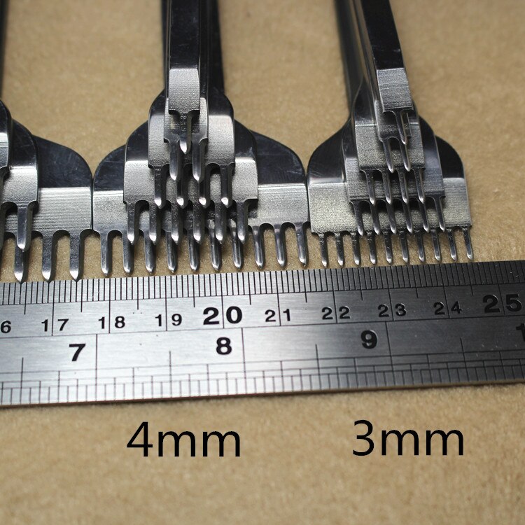 3/4/5/6mm läderhantverksverktyg hålstansar sömnadsstansverktyg 1+2+4+6+10 stift 5 st/set