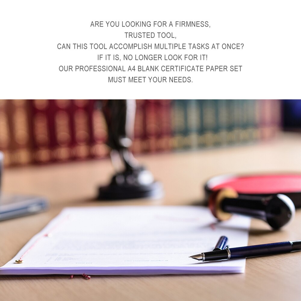 1 Set 5Pcs Certificate Paper Fine Novel Blank Certificate Core Paper Core 12K Blue Border Inner Sheet