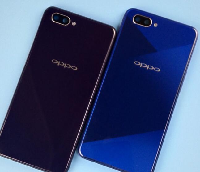 Phone Case for OPPO A5 - Metal Back Cover Replacement with Buttons & Camera Glass