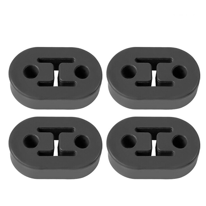 Tubo de escape de poliuretano Universal para coche, soportes de montaje, colgador aislante, diámetro de goma de 4 piezas, 12mm, 2 agujeros