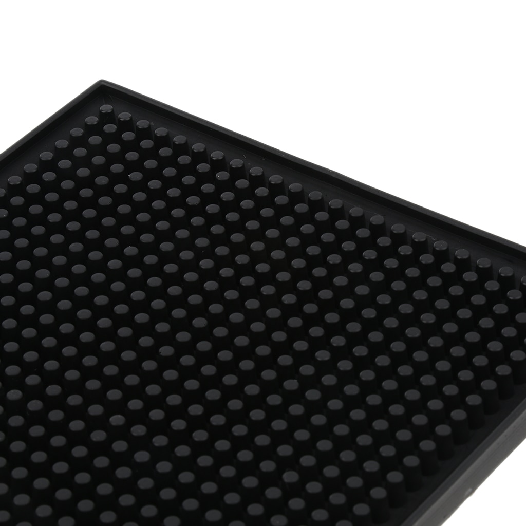 Heavy Duty Rubber Bar Mats Black, 6 x 12 inch, Heat Resistant