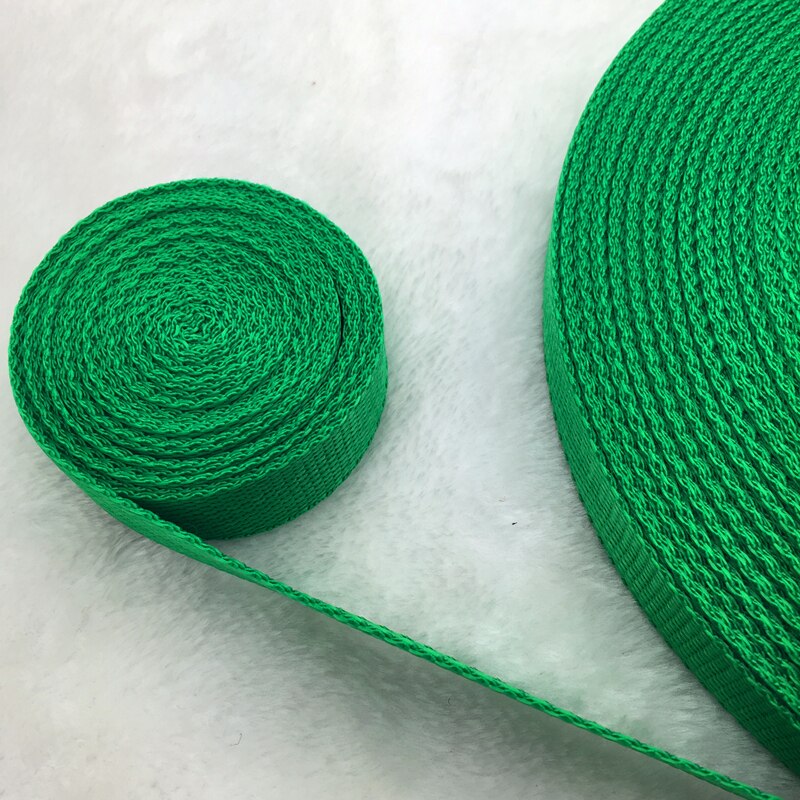 Correa de cinta de nailon para manualidades, 2 yardas/lote, 25mm, para mochila, bolsas de flejado, accesorios para perros: Green