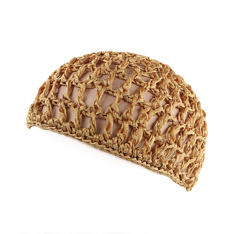 Filet à cheveux en maille pour femmes, bonnet de couleur unie, Turban de nuit pour dormir: Kaki