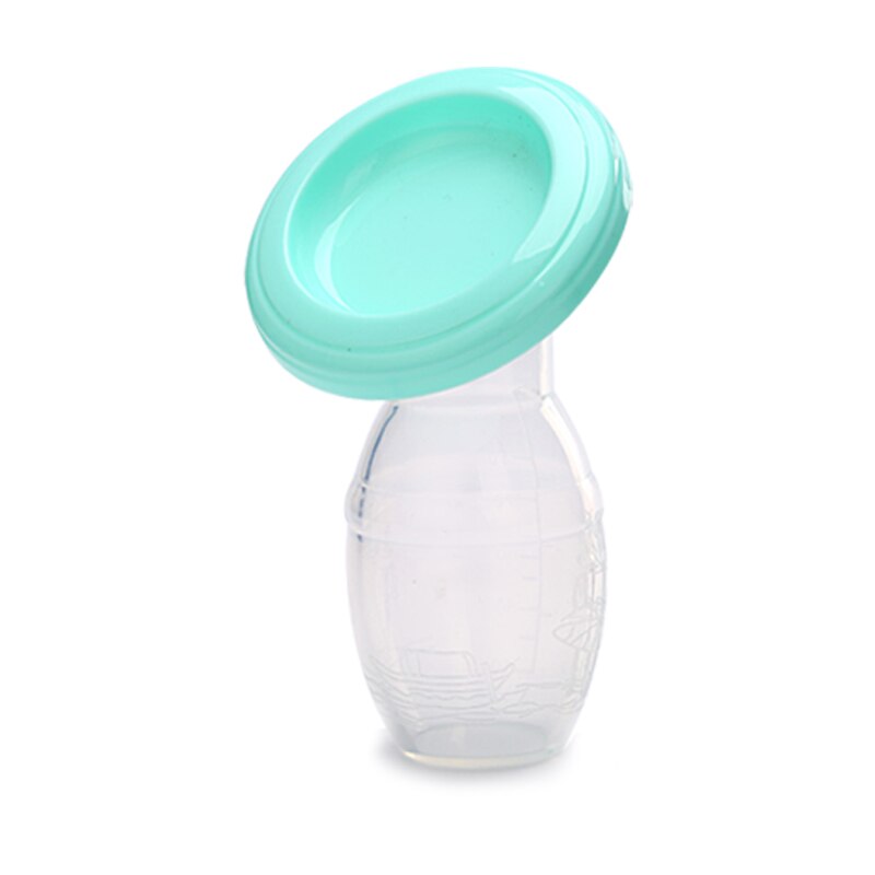 Baby Feeding Manual Breast Pump Partner Breast Collector Automatic Correction Breast Milk Silicone Pumps PP BPA Free: Green