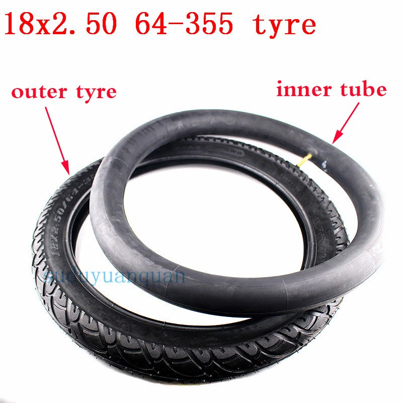 18x2.50 64-355 tire inner tube fits Electric motorcycle battery tricycle 18 inch electric bicycle tire 18x2.5 tube tyre