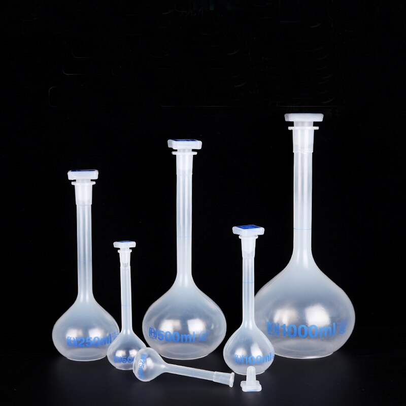 2 pieces/pack Plastic Volumetric Flask Shiking Measuring flask Laboratory Equipment