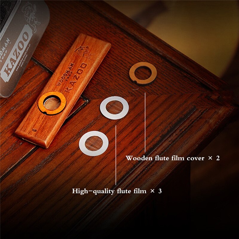 Popular Wooden Woodman Instruments Ukulele Guitar Partner Wood Harmonica With Metal Box