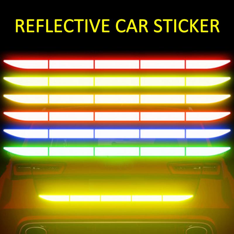 90x3.5cm Car Warning Reflection Tape Reflective Tape Decoration Stickers For Trucks Trailer SUV Safety Sticker Car-styling
