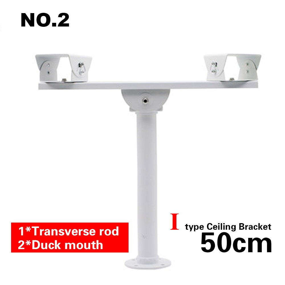CCTV Telescopic Bracket Extension 40-60cm Adjustable Double Camera Lifting Support Flexible T-shaped Vertical Pole Mount