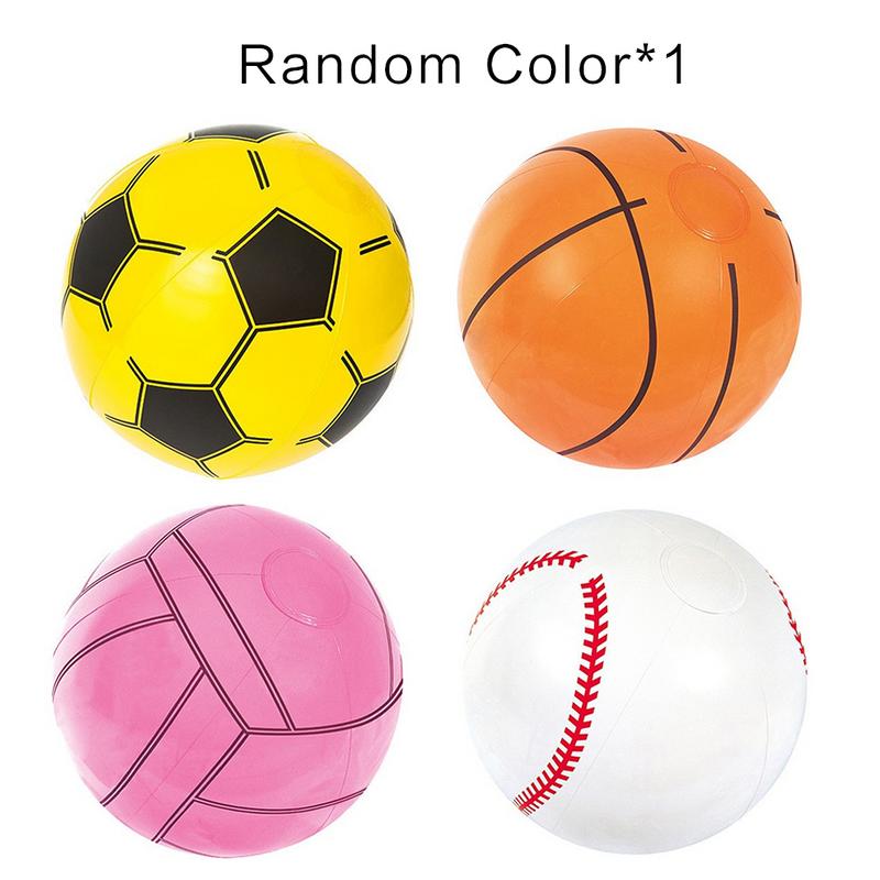 Water Opblaasbare Speelgoed Zwembad Basketbal Volleybal Handbal Pvc Plastic Nylon Mesh Water Bal Spelen Model Set Voor Veiligheid: D Random Color