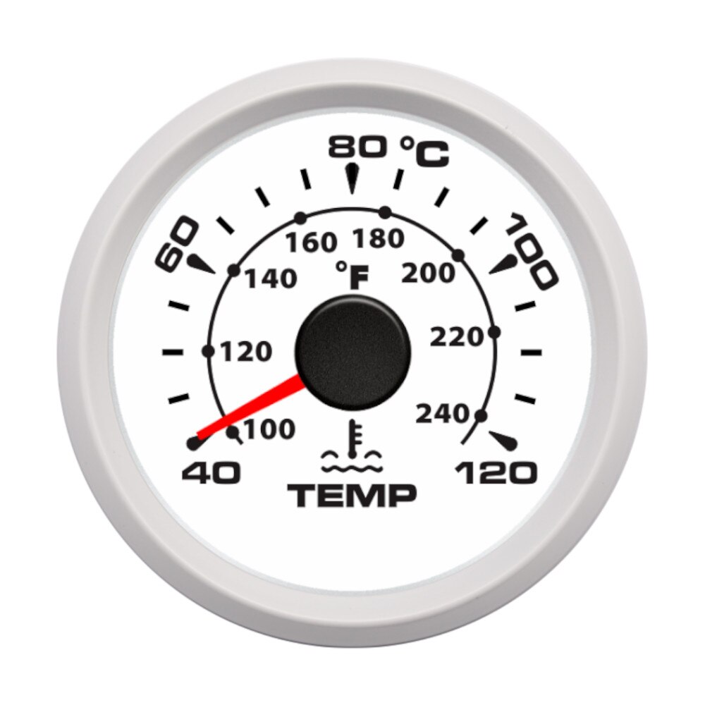 40 ~ 120 celsius 52 mm båt bil vatten temperaturmätare digital termometer vatten temp mätare bakgrundsbelysning 9-32v
