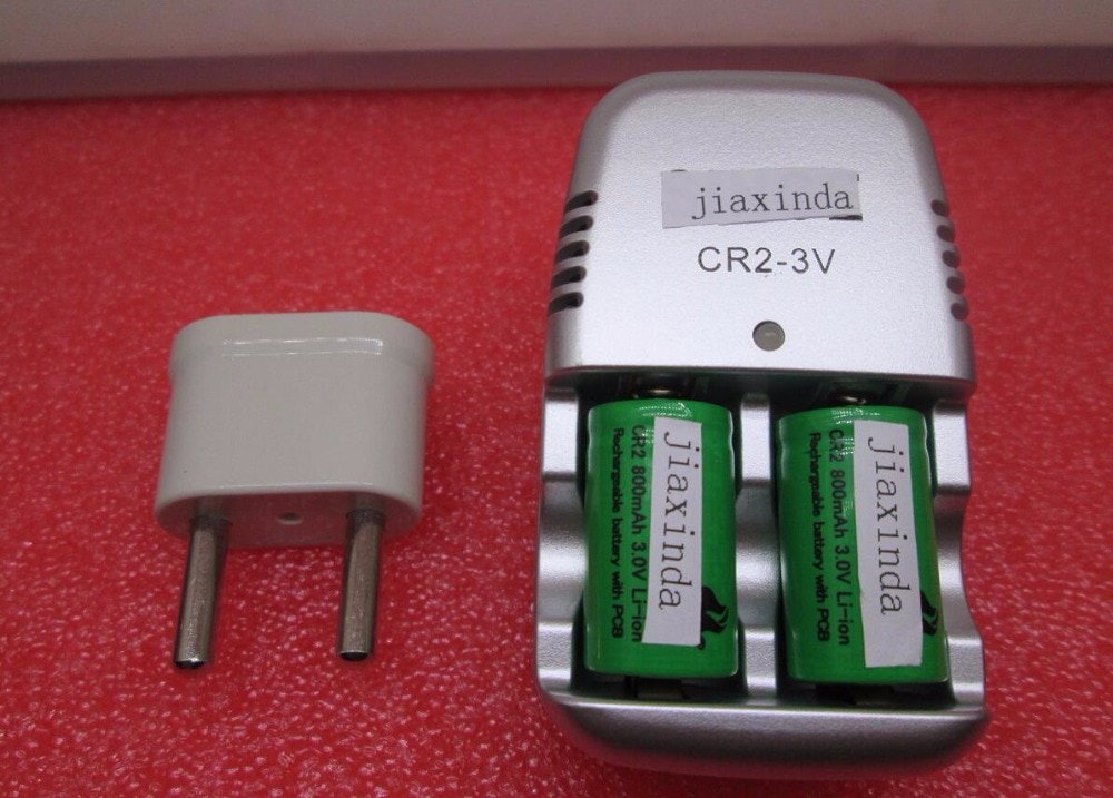 CR2+charger 800mah 15270 3v Rechargeable lithium battery(2 battery +1charger)