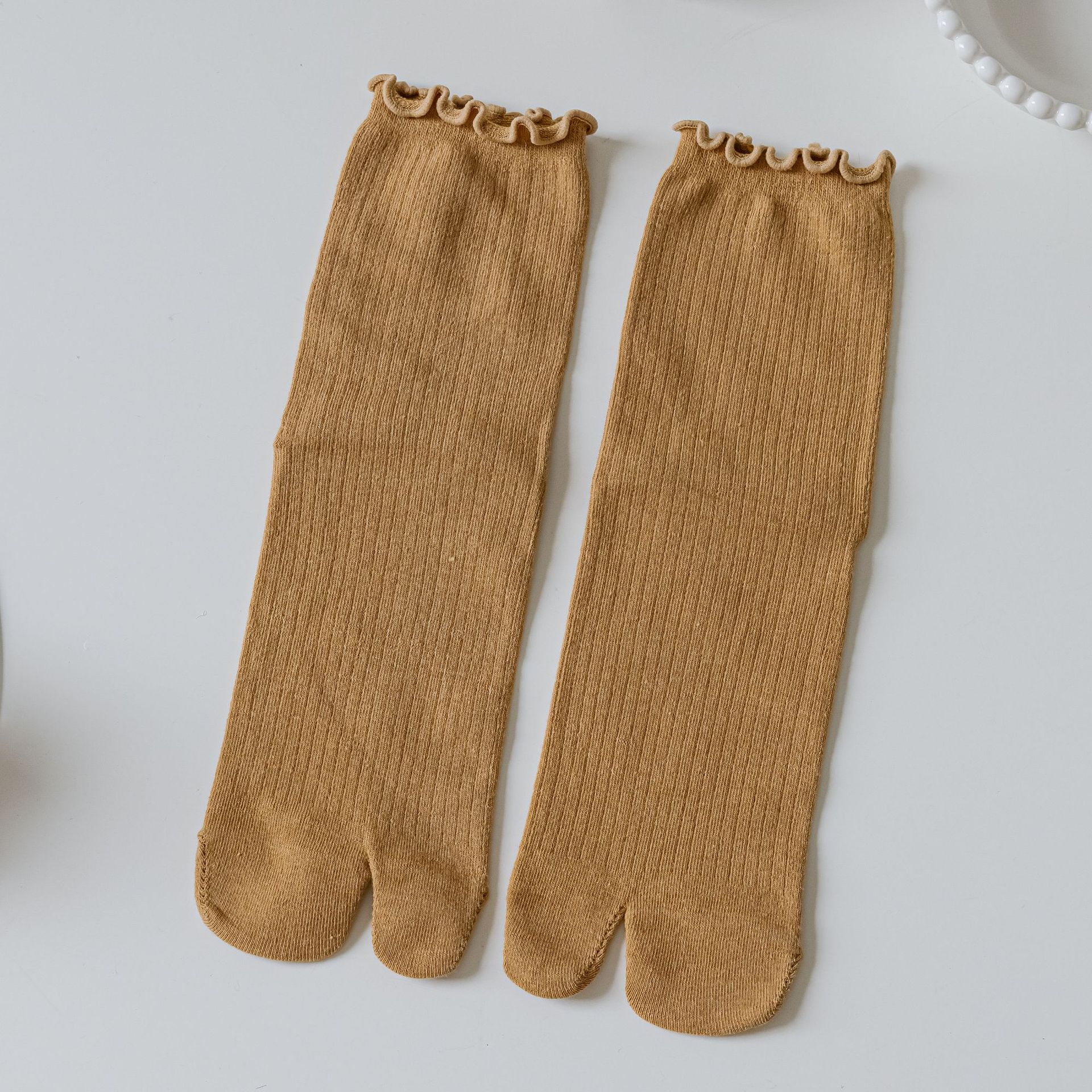 Tabi Sokken Vrouwen Katoen Enkelsokken Twee Teensokken Nieuwigheid Grappig Japanse Stijl voor Geta Teenslippers Sakura Kersebloesem Patroon 4 paar Maat 35-41